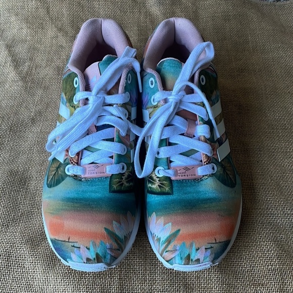 ADIDAS ORIGINALS ZX FLUX W "DUST PINK" Size 7 1/2 Rare Sold Out Hard to find - Picture 5 of 12